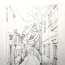 연필로 그리는 어반스케치 이미지