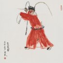 중국현대화가 관량 关良 관리앙 미술품 경매 : 문예는 귀중하고, 1 : 양공은 자기 진귀한 특정한 주제를 감상하고 분석한다. 이미지