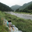 백석폭포 앞 이미지