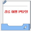강릉 여행 1박2일