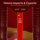 중국의 모든 무역 상대국 시각화 이미지