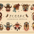 zodiac sign tattoos 이미지