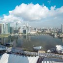 싱가폴 마리나베어센스 호텔의 하늘수영장 이미지