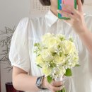 신부꽃집 | 무조건 화려해야 예쁠까요? 신부 분위기에 맞는 화이트 부케 제작 후기/ 수원꽃집 딤플스플라워 광교점