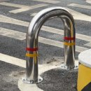 세종그랑시아 1차 앞 횡단보도 | 스텐 볼라드 교체 업체 ㅣ 아파트 입구 U자형 설치 비용