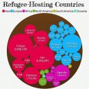 세계 난민 수용 국가 및 수용 인원 이미지