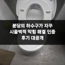 분당-172 | 분당의 하수구가 자꾸 시끌벅적 막힘 해결 인증 후기 대공개