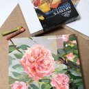 오일파스텔로 그리는 장욱진 | [화방넷페인터즈] 피닉스 젯소 판넬에 오일파스텔로 장미 그리기