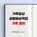일상생활배상책임 가족 범위 및 보상 가능 여부 가배책 일배책 피보험자 범위 생계를 같이 하는 8...