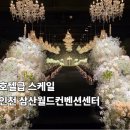 인천광역시 삼산월드체육관족구장 | 인천 웨딩홀 견적 어둡고 웅장한 삼산월드컨벤션 단독홀 뷔페 후기