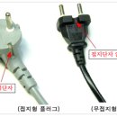 접지극 콘센트와 접지극 플러그를 써라 이미지