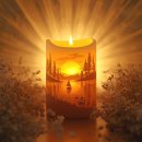 노을빛 풍경 이미지