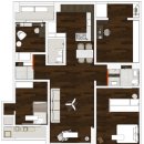 버스정류장(삼익아파트 앞) | 오치동 삼익1차 아파트 리모델링, 짙은 텐우드 시에나 원목마루로 완성한 노부부의 새로운 일상