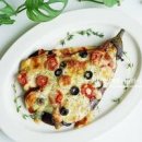 가지피자 집에서 피자만들기 간단한 오븐요리 가지치즈구이 이미지