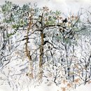 한국화(수묵 담채화) 이미지