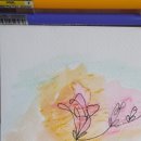 수성펜 수채화 이미지