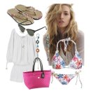 Louis Vuitton handbags & American Eagle Outfitters bikinis 이미지