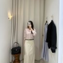 SIE 시에 서울 방문, 피팅 후기ㅣ니스 시어 셔츠 페일 로즈 컴포트, 러플 헴 맥시 드레스 포그 블루