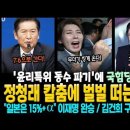 정청래 칼춤에 벌벌 떠는 국힘! &#39;윤리특위 동수 파기&#39;에 국힘당 패닉~ &#34;일본은 15%+a&#34; 이재명 정부 완승! 김건희, 소설 쓰다가 이미지