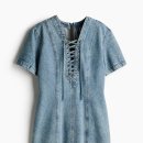 H&amp;M 흐앤므 미드세일 | 레이스업 디테일 데님 드레스 착용후기