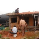 초가집 농장 이미지