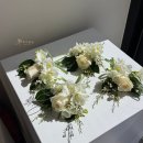(주)하이에코그린 | 제 21회 DB손해보험 프로미 행사 꽃｜그린&amp;화이트 꽃다발·코사지 | 라비에벨CC , 춘천 하이꽃집