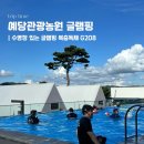 예당낚시터 | 예당관광농원 글램핑 후기 헤븐라인 G208 복층 (수영장 정보)