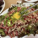 청계5가지하쇼핑센터 | 종로 맛집 [백제정육점] 육회 차돌박이 맛집, 내돈내산