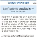 Don’t get too attached to ~ 이미지