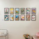 소소한 행복 오일 파스텔 이미지