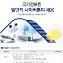 국가정보원 채용ㅣ국가정보원 일반직 사이버분야 채용 공고(~6/28) 이미지