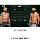 오늘 ufc 메인 코메인 결과 종합 이미지