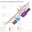 방콕공항- 돈므앙공항에서 시내로 가는 대중버스노선안내 이미지