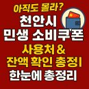 GS25 천안성정점 | 🎯 아직도 몰라? 천안시 민생 소비쿠폰 사용처 &amp; 잔액 확인 총정리