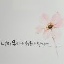 수채화캘리그라피 이미지