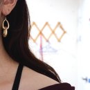 무광 귀걸이 : 블라 blah 골드 세련된귀걸이