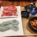 [고양] 청수담칼국수: 미나리와 버섯이 들어간 소고기 샤브샤브 칼국수