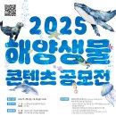 공모전사이트 - 2025 해양생물 콘텐츠 공모전 이미지