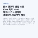 더채움빌리지 | 판교 정규직 신입 초봉 3000, 경력 4500 이상! 테크노빌리지 영업지원·기술영업 채용 총정리