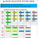 제62회 경남도민체전 일정표 이미지