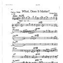 George Mraz / What, does it matter? 악보 이미지