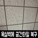 우성안료 | 욕실벽에 금간타일 복구한 작업후기