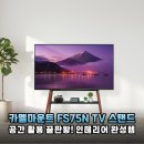 좁은 거실도 넓게 쓰는 카멜마운트 FS75N 이젤 TV 스탠드 인테리어 후기