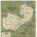 잠비아 국기 지도 이미지