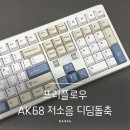 블루포트 대구가톨릭대도서관점 | 내돈내산 프리플로우 아콘 AK68 기계식 키보드 블루오션, 저소음 디딤돌축