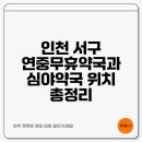 대한 약국 | 인천 서구 연중무휴약국과 심야약국 위치 총정리