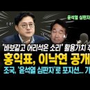 홍익표, 이낙연 공개 면박! &#34;바보같고 어리석은 소리&#34; 활용가치 추락한 낙지! 조국, &#39;윤석열 심판자&#39;로 포지션... 가슴을 친다! 이미지