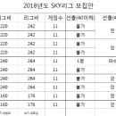 SKY(양주 스카이)리그에서 2018년도 참여팀을 모집합니다. 이미지