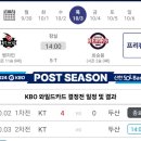 KBO 와일드카드 최종전 선발 매치업 이미지