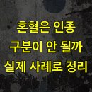 혼혈은 인종 구분이 안 될까 실제 사례로 정리